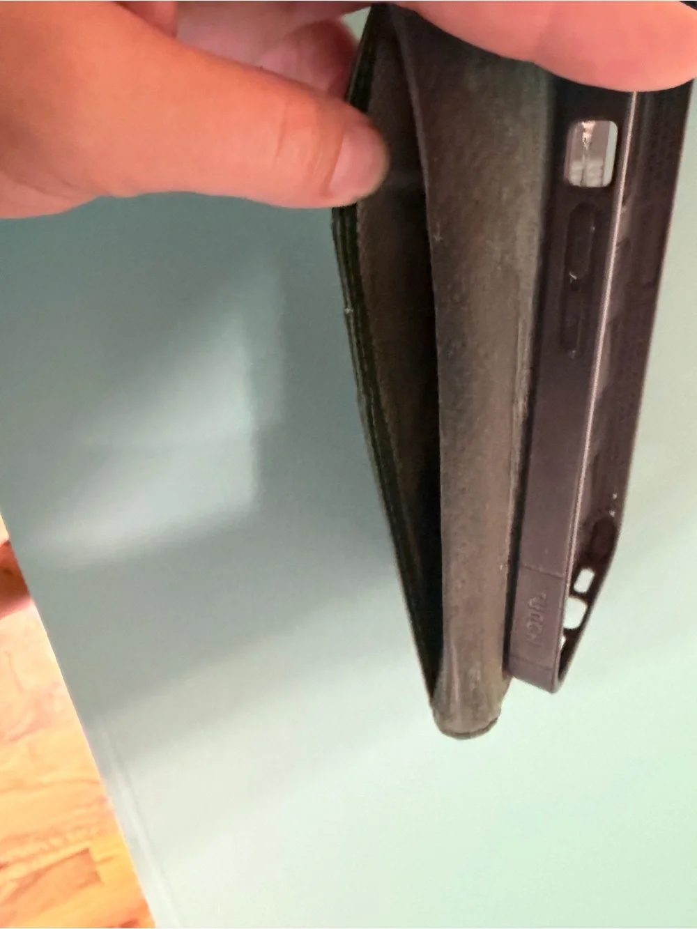 TUCCH iPhone 14 Pro Wallet Case Green leather like card holder